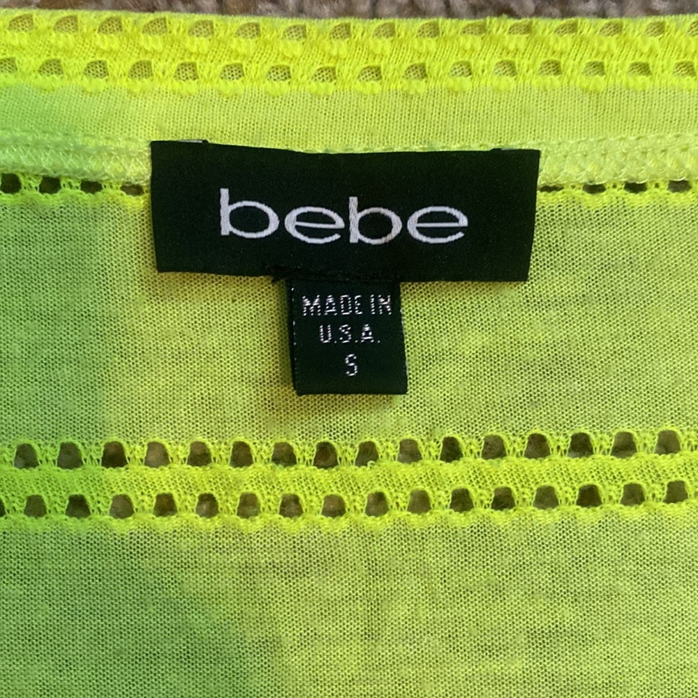 BEBE Sheer Rhinestone Top - Picture 7 of 7